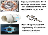 6'' Extractor Fan Duct Hydroponic Inline Exhaust Vent Industrial V201-HBZ0111WH8AU