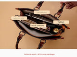 Brown Elegant Leather Handbag - Stylish Brown Tote with Adjustable Strap, Spacious and Durable V888-ELOSUNG16692
