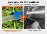 Backwash Hose, 2 in x 50 ft, Heavy-Duty PVC Flat Pool Discharge Hose with Aluminum Camlock C & E V952-FCXRG250FTPVCM9TXV0