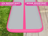 Powertrain Airtrack 20cm Thick 4m x 1m Inflatable Gymnastics Tumbling Mat Air Track - Pink IFM-XBO-004-PK