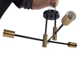 4 Light Ceiling Mount Lamp 360&deg Rotation Adjustable Wrought Iron Ceiling Light for Dining Room V1294-YM0523-3119220016511