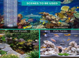 Aquarium Bubble Light LED Fish Tank Bubbler Light, Remote Controlled Aquariums Air Stone Disk Lamp V1107-134-95706