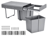 Pullout Trash Can for Kitchen Cabinets, 201010L Double Sink Garbage Waste Recycling Bin, V952-CFLJTDTHSST4PX1IZV0