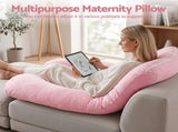 Giselle Bedding Pregnancy U Shaped Full Body with 100% Cotton Jersey Cover Maternity PILLOW-MAT-U-COT-PK