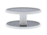 2 Tier Turntable Spice Rack Organizer Rotating Spice Holder Shelf Adjustable Seasoning Organizer V1294-YM0901-3118210165811