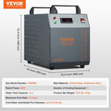 Industrial Chiller, CW-3000, 80W Air-Cooled Industrial Cooler Cooling System with 12 L V952-GYLSJFLS12L19G97PV3