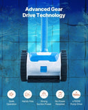 VEVOR Suction Pool Cleaner Vacuum Cleaner 2 Wheels for In/Above-ground Pool V952-XSYCQJQXCLS4UGXSPV0
