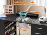 Artiss Manicure Table Nail Desk with Built-in Dust Collector Beauty Salon Station Drawers Shelves FUR-AD-MANICURE-3MOD-BK-AB