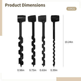 4PCS Hand Auger Wood Drill Bit Set, High Carbon Steel Bushcraft Auger, Manual Twist Drill, Survival V1369-AZ3-W-08664