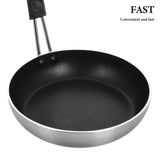 Nonstick Fry Pan Set, Aluminum Cookware for Kitchen Use, 10.5 Inch, Multi-Color, and Easy to Clean V1369-AZ3-W-16857