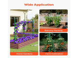 Garden Stakes, 50 Pack, 1170 mm, Plastic Coated Metal Tomato Stakes, Garden Sticks for Plants V952-ZWZCHYZ12M11ZDALY001V0
