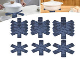 12-Piece Pot and Pan Protector Pads, Scratch Prevention Pads for Non-Stick Skillets, Bowls, and V1369-AZ3-W-21611
