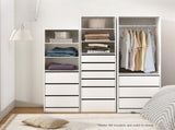 Artiss Wardrobe Clothes Closet Storage Organizer White FURNI-L-WR01-3D-WH-AB