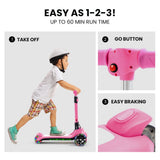 ROVO KIDS 3-Wheel Electric Scooter , Ages 3-8, Adjustable Height, AU Compliant, Lithium Battery, V219-TRNESCRVM1PA