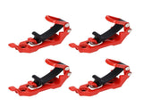 4 Sets Roof Shovel Mount Heavy Duty Multipurpose Metal Rubber Clamp Mounting Bracket for Roof V1294-YM0901-3114240060112