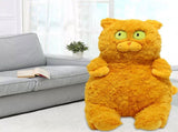 Cat Plush Toy Cute Soft Skin Friendly Fluffy Staring Short Plush Cat Hugging Sleeping Pillow for V1294-YM0521-3117230043013