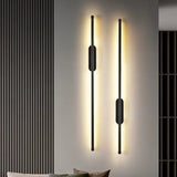 BAMDECOR Modern Minimalist Wall Light Long Tube LED Black Bedside Sconces Wall Lights with with V255-BAM-L1.2-LINEAR