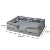 PaWz Memory Foam Pet Sofa Bed Cushion L Large PT1178-L-GY