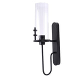 Black Wall Sconce Light Modern Indoor Wall Light Fixture with Clear Glass Shade for Dining Room V1294-YM0901-3119250022711