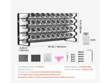 Spice Rack Organizer for Cabinet, Spice Organizer with 36 Empty Spice Jars, Lids, Spice Labels, and V952-TMSDLJTZCF36S586YV0