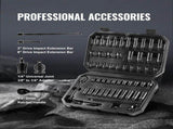 1/4" Drive Impact Socket Set, 55 Piece Deep & Shallow Socket Set SAE 5/32"-9/16" and Metric 4-15mm, V952-CJTTZJ1CRV551UAHSV0