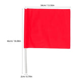 High-Visibility Red Referee Flags for Football Volleyball Sports V1366-AZ2-W-22619