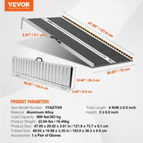 VEVOR Portable Wheelchair Ramp, 122 cm 363 kg Capacity, Non-Slip Aluminum Folding Threshold Ramp, V952-ZDKMJPD48YC1YAZTIV0