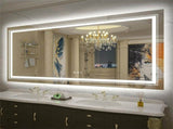 LED Bathroom Mirror 700x900mm Anti-Fog Shatterproof V178-66715
