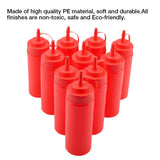 340ml 10pcs / Set Plastic Condiment Dispenser for Sauce Oil Cream Vineger V1294-YM0727-JY13524-03