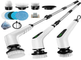 Wireless Electric Cleaning Brush with 8 Replaceable Heads Adjustable Extendable Handle for V1107-CS-DDQJS