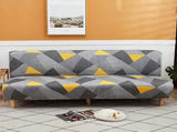 Stretch Armless Sofa Cover for 2 Seater Without Armrests V1263-JX-3557