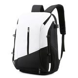 White and black Multi-functional Sports Backpack for Men & Women - Waterproof Basketball, Badminton, V888-ELOSUNG40207