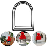 Black Metal Hat Stand for Tabletop Storage and Display V1192-AZ-W-22330