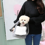 Gray Purple grey pet carrier bag, cat carrier, dog carrier, small pet travel bag, pet V1102-135-WHI-39235