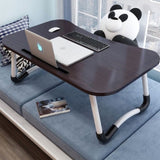 SOGA Black Portable Bed Table Adjustable Foldable Bed Sofa Study Table Laptop Mini Desk with BEDTABLEG41