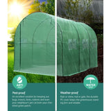 Green Fingers Greenhouse 3x2x2M Walk in Green House Tunnel Plant Garden Shed Dome GH-WALK-30X20-GR