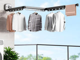 Retractable Laundry Drying Rack, Wall Drying Rack, Aluminum Alloy Suction Cup Type Retractable V1192-AZ-W-15927