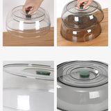 Dish Cover PET Heat Insulation Storage Transparent Dustproof for Home Picnic Cooking Green V1294-YM0717-3111220217211