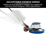 Auch 17" Commercial Orbital Scrubber & Polisher, Hard Floor Buffer, Carpet Cleaner, 12L Solution V219-CFPWLKACH17A