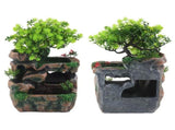 Resin Rockery Simulation Tree Flowing Water Tabletop Fountain Decoration V1294-YM0901-3111200276411