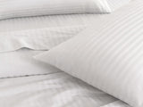 KENSINGTON 1200TC COTTON SHEET SET IN STRIPE-QUEEN - WHITE ABM-202134