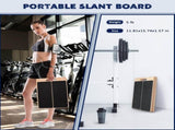 Portable Wooden Slant Board for Calf Stretching Squats Calf Stretcher Pilates Physical Therapy V1258-DP02-C-133