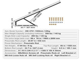 Bed Lift, 1500x2000mm Compatible Extra-large Size 140kg Load Bearing, DIY Wall Bed Mechanical V952-CXSJQ1500MM1A79I8V0
