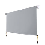 Instahut 3X2.5M Outdoor Blinds Awning Roll Down Screen Fabric Blinds Outdoor Window Shade Grey AWN-B-DOWN-SC-30-GREY