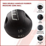 10kg Double-Handled Rubber Medicine Core Ball V63-771385