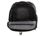 Pierre Cardin 30L Large Backpack Bag w 15" Laptop Sleeve Travel Luggage RFID - Black V563-PC-2647-BLACK