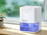 Devanti 1400ML Portable Dehumidifier Quiet Sleep Mode Timer Auto Off Bedroom White DH-1400A-WH