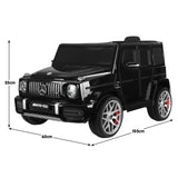 Kahuna Mercedes Benz AMG Licensed G63 Kids Electric Ride On Car Remote Control Dual 25W Motors CAR-G63-S306-BK