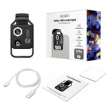 HD 200x Portable Microscope Lens for Smartphones Kids Educational Science Toy, Biological V1265-DZSB-05
