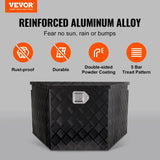 VEVOR Trailer Tongue Box, Aluminum Alloy Diamond Plate Tongue Box Tool Chest, Heavy Duty Trailer Box V952-T33X19X18INCH8Q94V0
